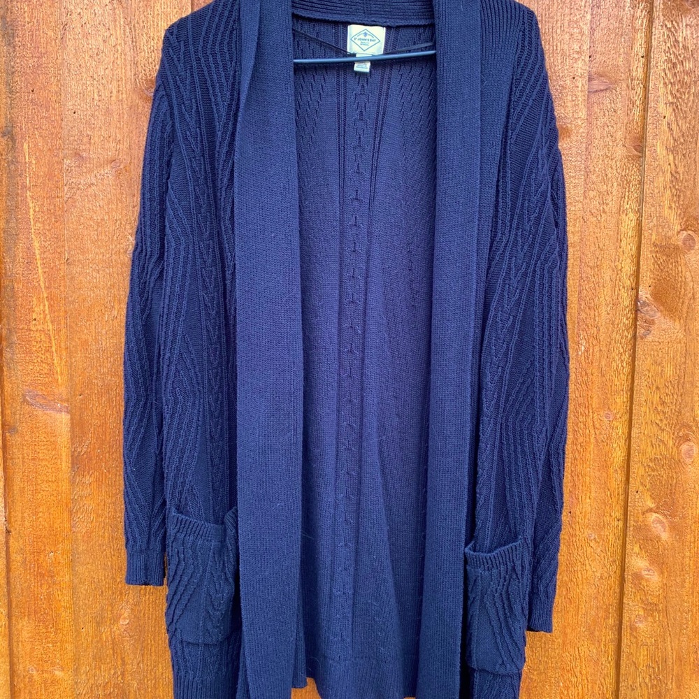 Black Heavy Weight Cardigan
